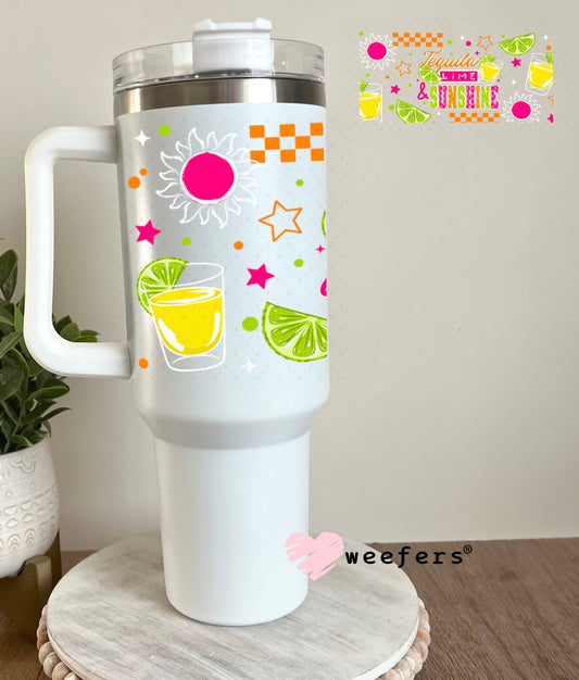 UV DTF Cup Wraps - Tequila Lime and Sunshine 40oz Tumbler Weefers