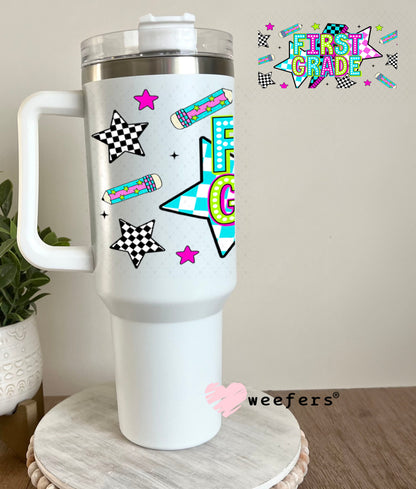 UV DTF Cup Wraps - First Grade Checkered 40oz Tumbler Weefers