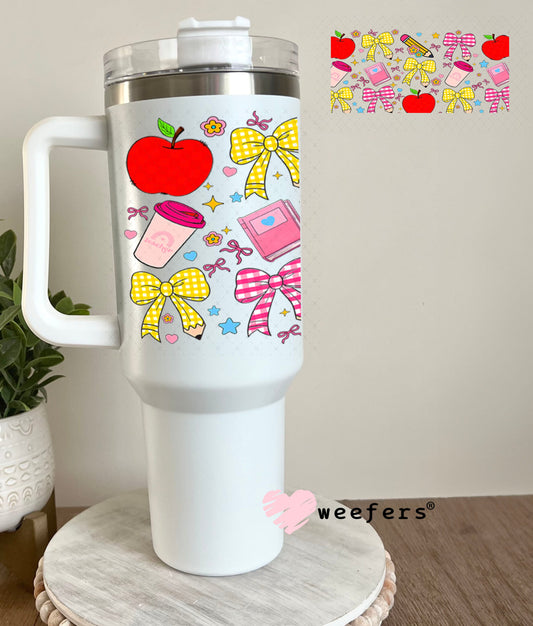 UV DTF Cup Wraps - Teacher Favorite Things 40oz Tumbler Weefers