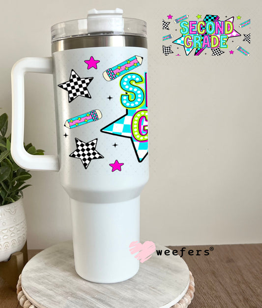 UV DTF Cup Wraps - Second Grade Checkered 40oz Tumbler Weefers