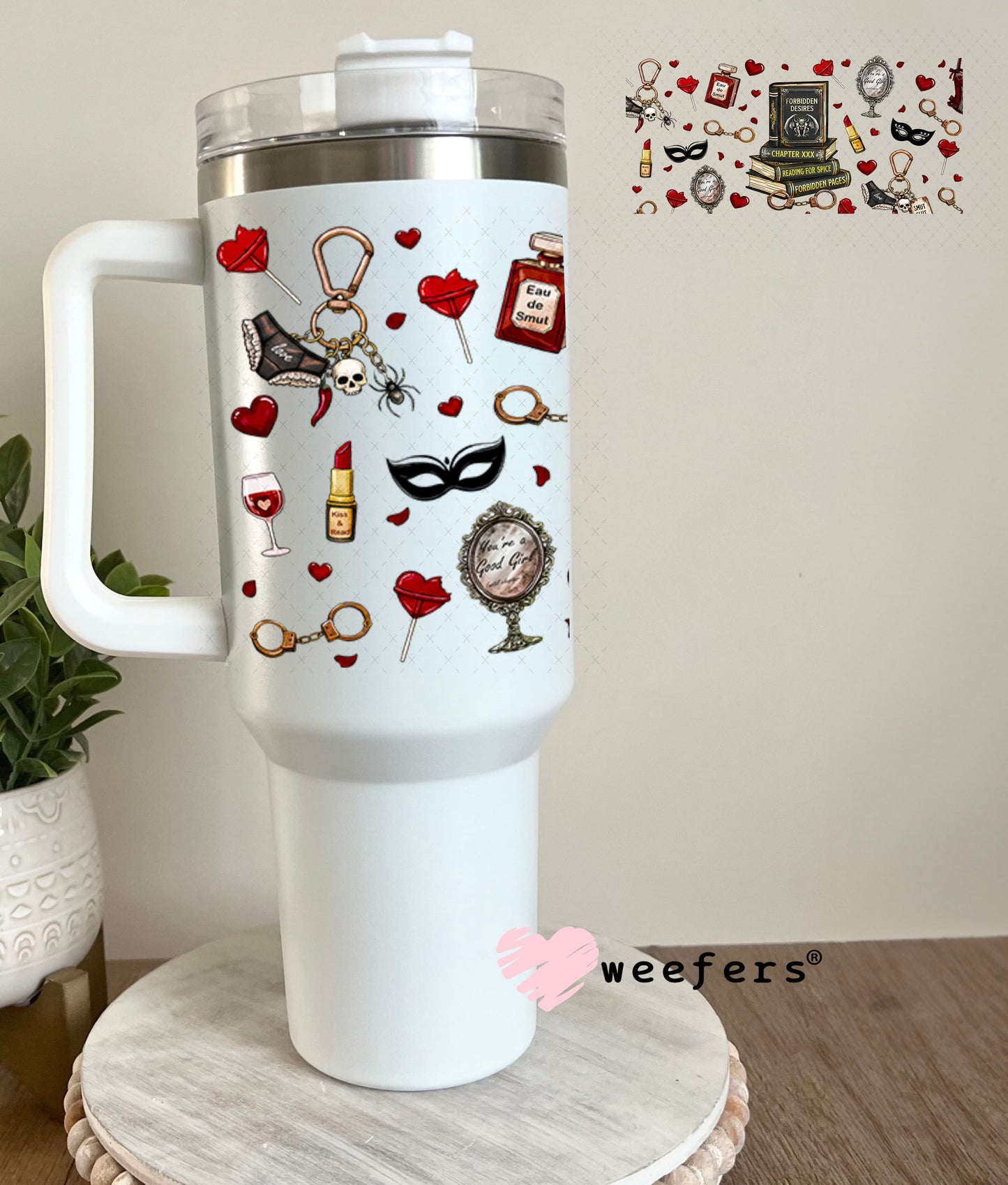UV DTF Cup Wraps - Smutty Romance After Dark 40oz Tumbler Weefers