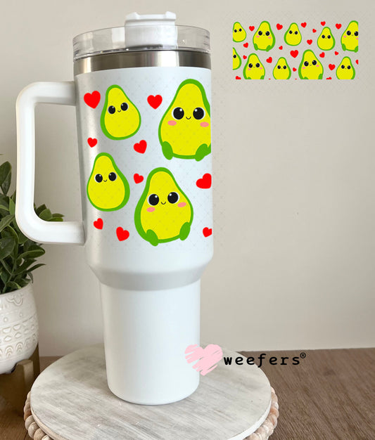 UV DTF Cup Wraps - Avocoado Friends 40oz Tumbler Weefers