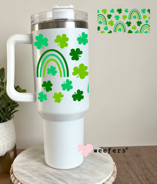 UV DTF Cup Wraps - Lucky Rainbow 40oz Tumbler Weefers