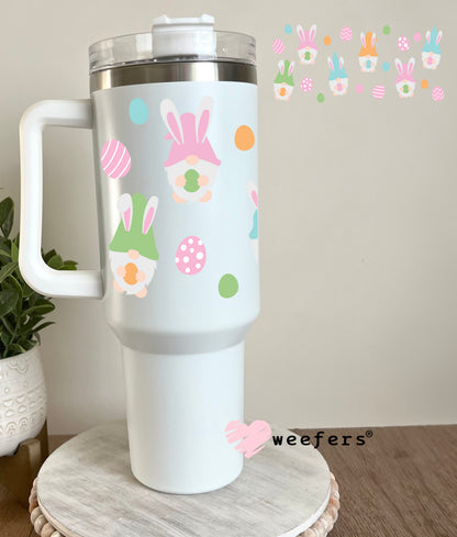 Pastel Easter Gnomes UV DTF Cup Wrap 40oz Tumbler Cup Wrap Weefers