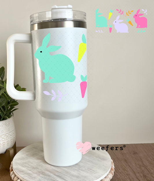UV DTF Cup Wraps - Easter Rabbits 40oz Tumbler Weefers