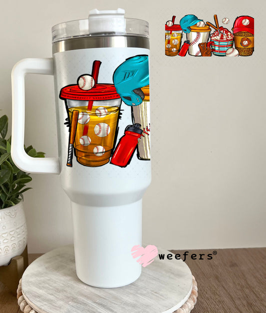 UV DTF Cup Wraps - Baseball Coffee 40oz Tumbler Weefers