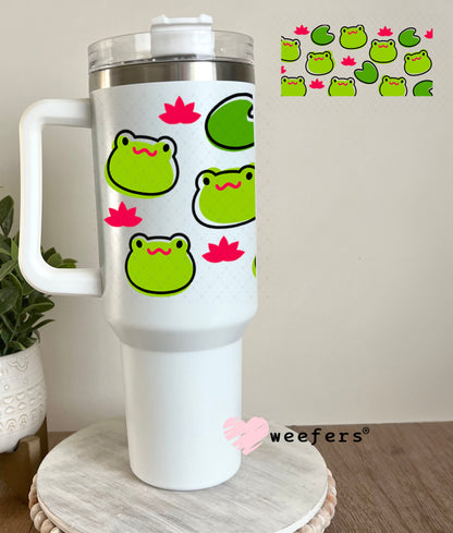 UV DTF Cup Wraps - Frog Heads 40oz Tumbler Weefers