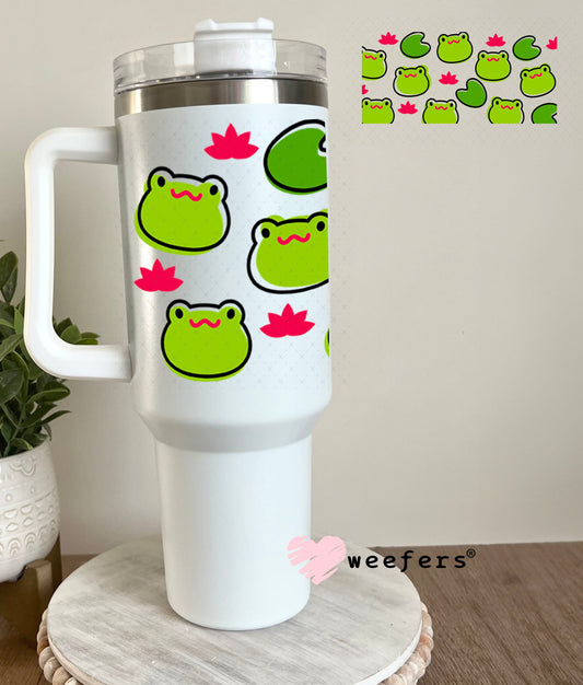 UV DTF Cup Wraps - Frog Heads 40oz Tumbler Weefers