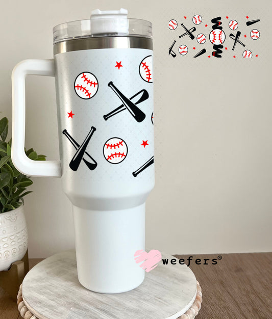 UV DTF Cup Wraps - Baseball Mom 40oz Tumbler Weefers