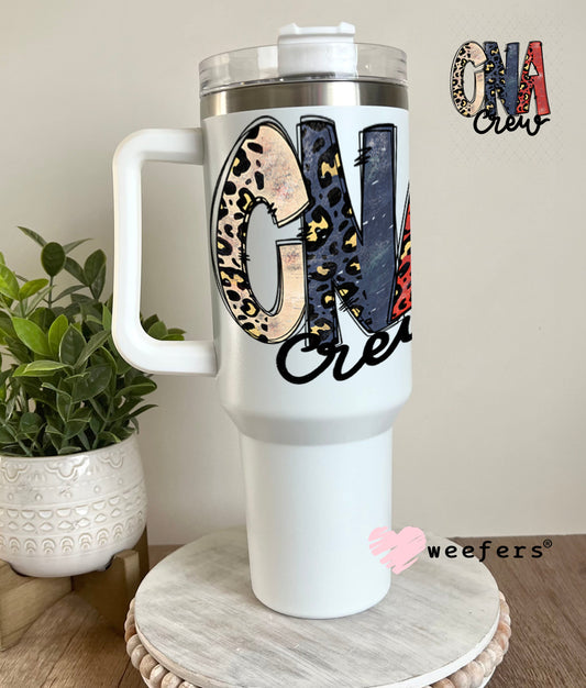 UV DTF Decal - CNA Crew 40oz Tumbler Weefers