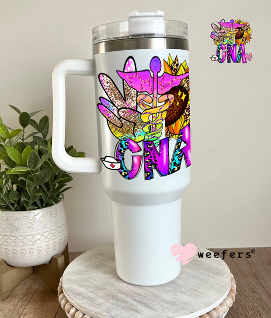 UV DTF Decal - CNA Sunflower 40oz Tumbler Weefers