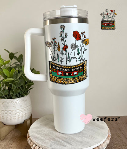 UV DTF Decal - Vintage Soul Cassette 40oz Tumbler Weefers