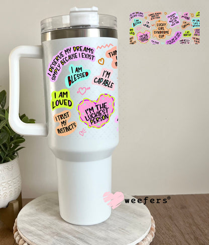 UV DTF Cup Wraps - Lucky Girl Syndrome Cup 40oz Tumbler Weefers