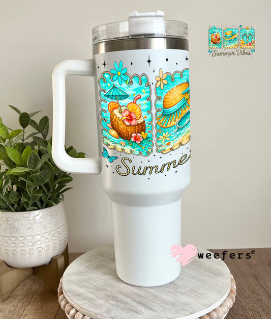 UV DTF Decal - Summber Vibes 40oz Tumbler Weefers