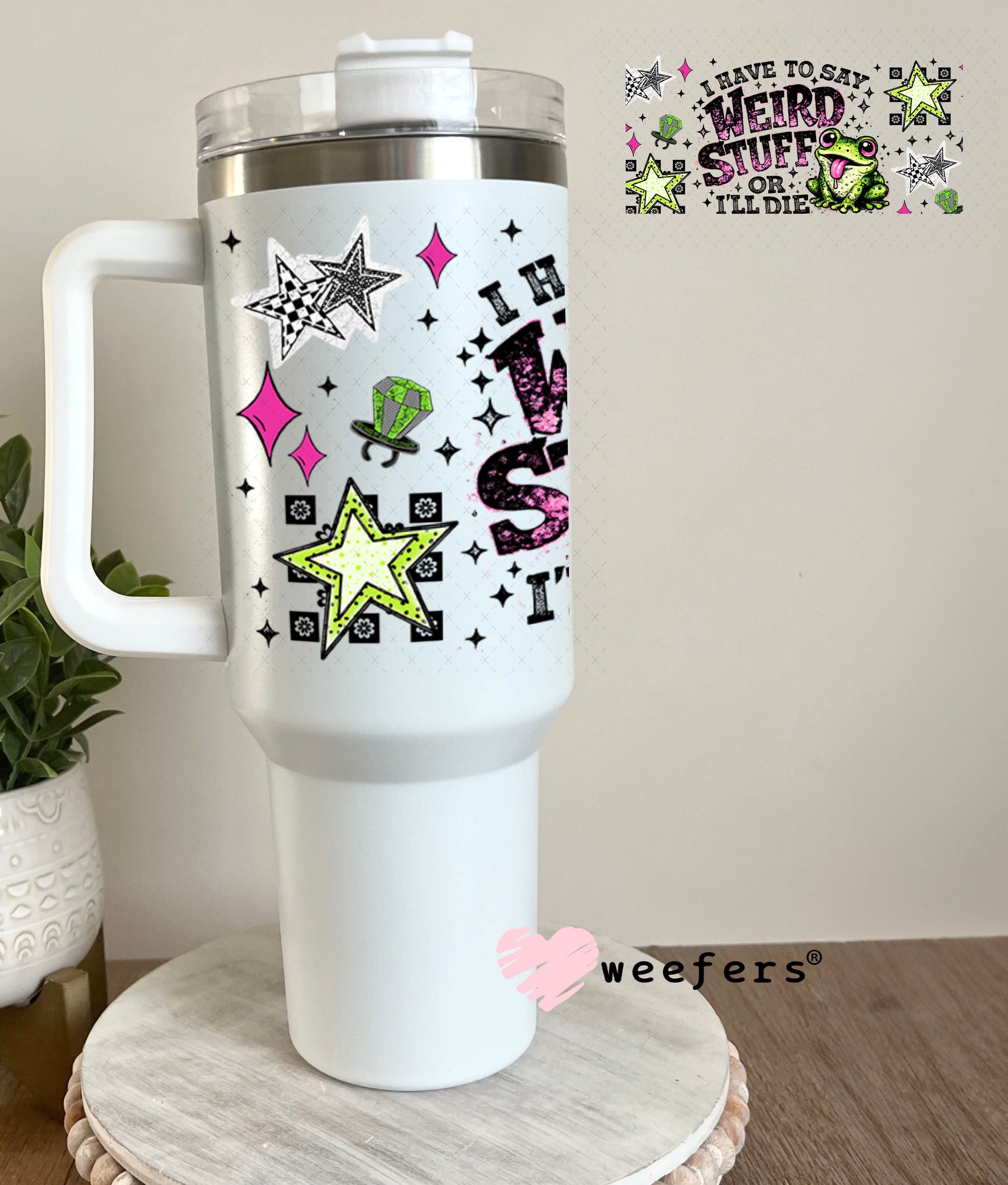 UV DTF Cup Wrap – USA Red White Blue Bows 40oz Tumbler Cup Wrap Weefers