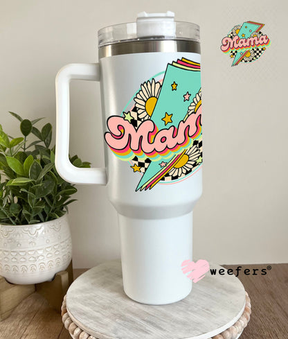 UV DTF Decal - Mama Lightening Bolt 40oz Tumbler Weefers