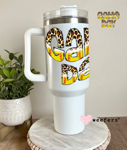 UV DTF Decal - Game Day Softball 40oz Tumbler Weefers