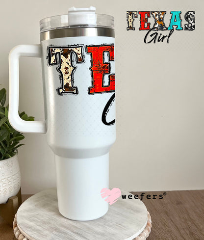 UV DTF Cup Wraps - Texas Girl Western 40oz Tumbler Weefers