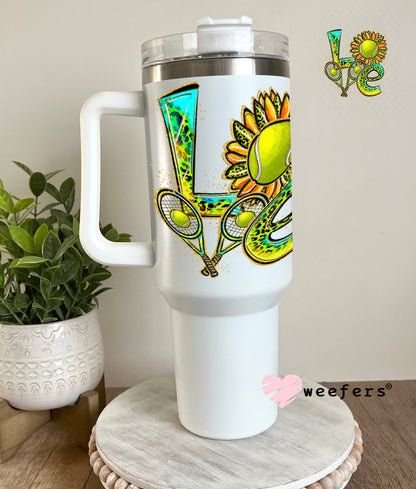 UV DTF Decal - Love Tennis 40oz Tumbler Weefers