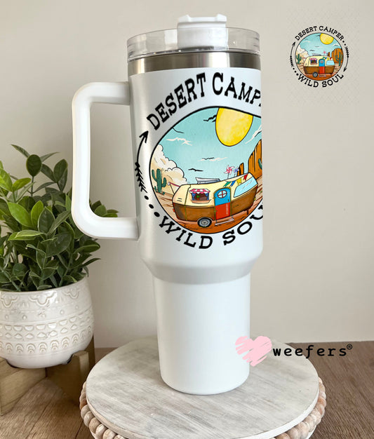 UV DTF Decal - Desert Camper Wild Soul 40oz Tumbler Weefers