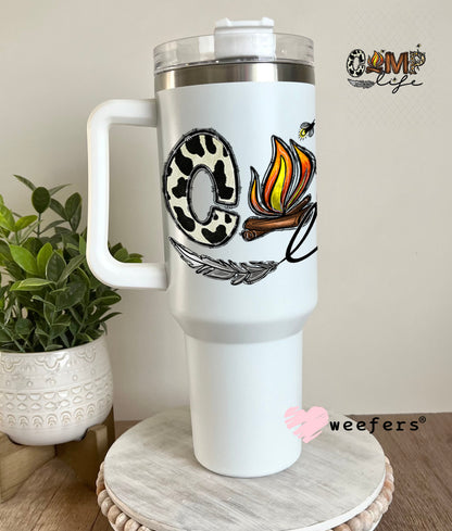 UV DTF Decal - Camp Life 40oz Tumbler Weefers