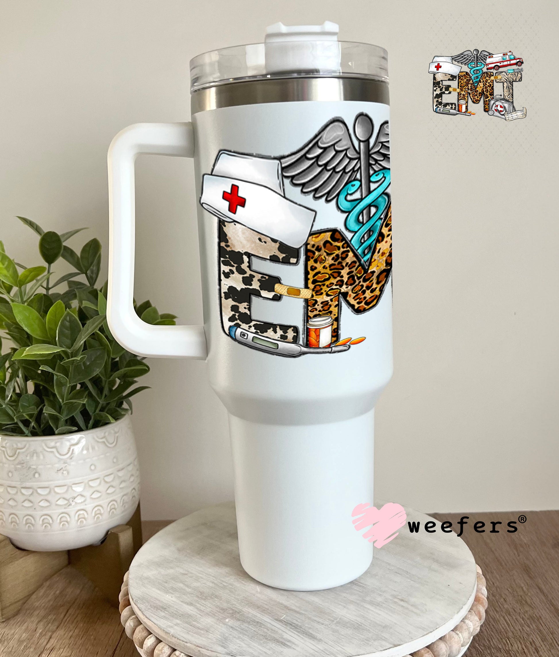 UV DTF Decal - EMT Western 40oz Tumbler Weefers