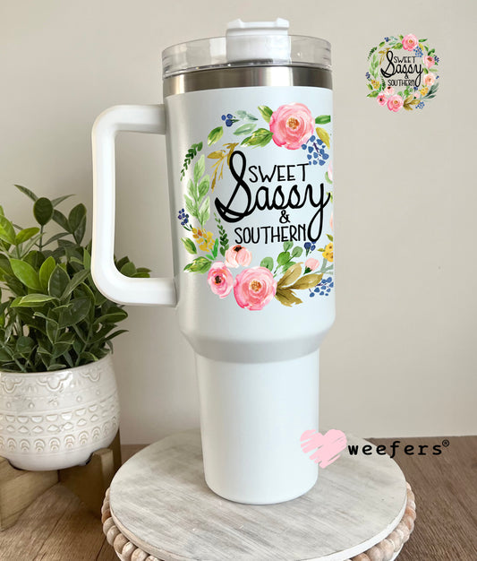 Sweet Sassy & Southern UV DTF Decal 40oz Tumbler Decal Weefers