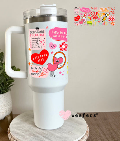 UV DTF Cup Wraps - Self Love 40oz Tumbler Weefers
