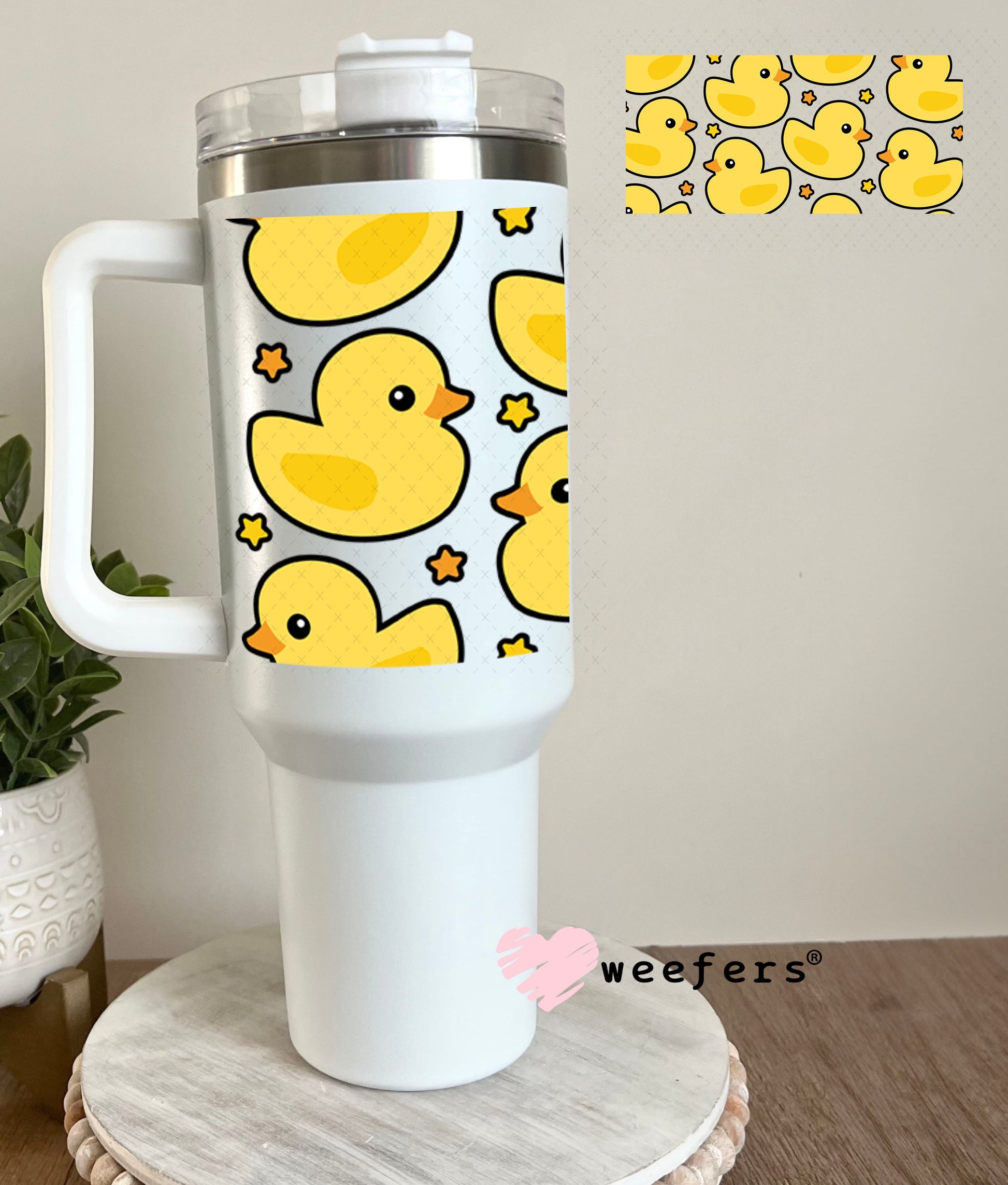 UV DTF Cup Wraps - Ducks Friends 40oz Tumbler Weefers