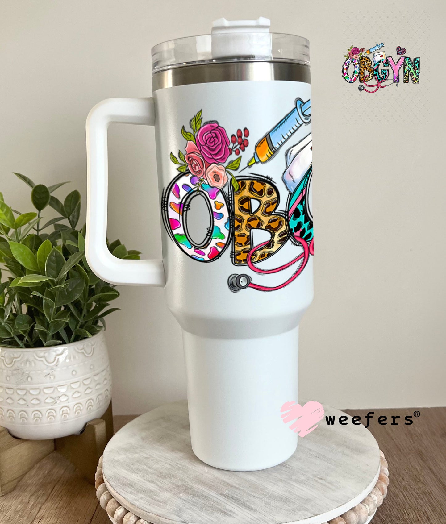 UV DTF Decal - OBGYN Western 40oz Tumbler Weefers