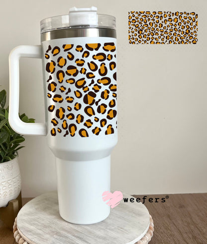 UV DTF Cup Wraps - Brown Cheetah Print 40oz Tumbler Weefers