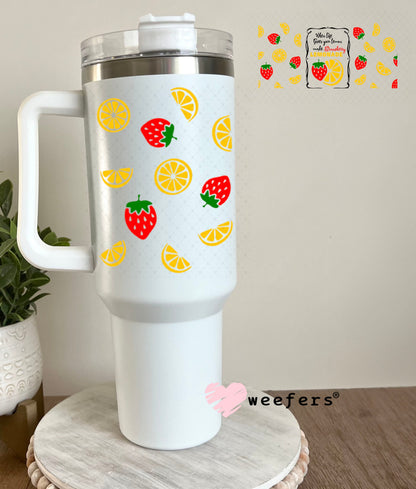 UV DTF Cup Wraps - When Life Gives you Lemons 40oz Tumbler Weefers