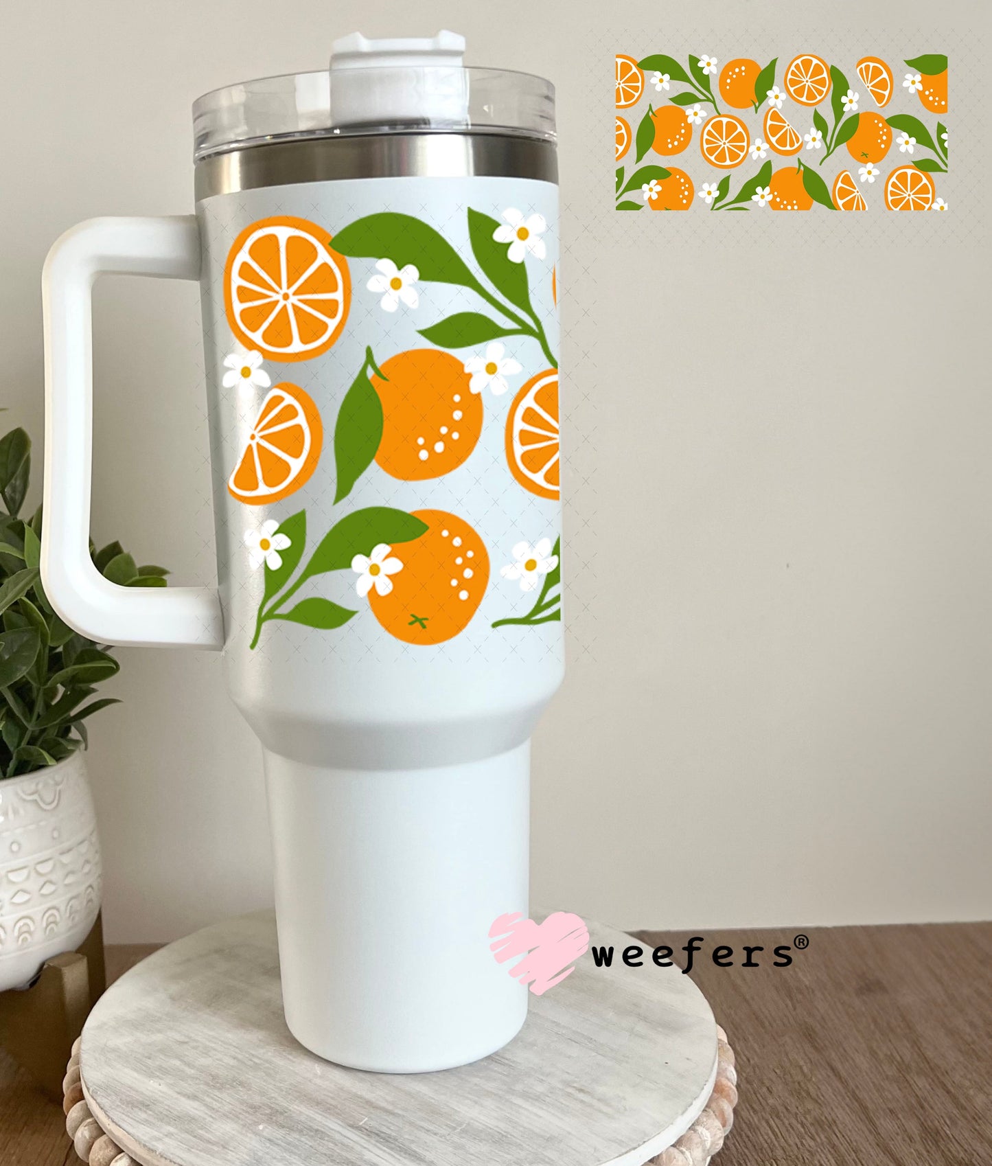 UV DTF Cup Wraps - Oranges 40oz Tumbler Weefers
