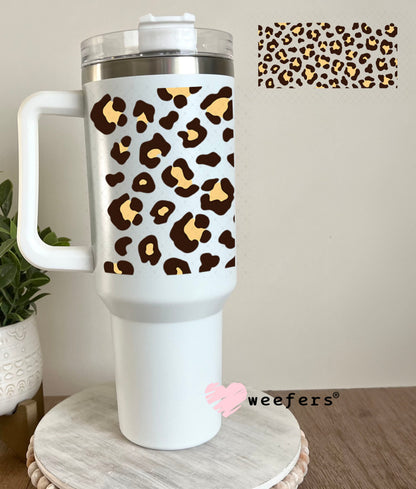 UV DTF Cup Wraps - Beige Cheetah Print 40oz Tumbler Weefers