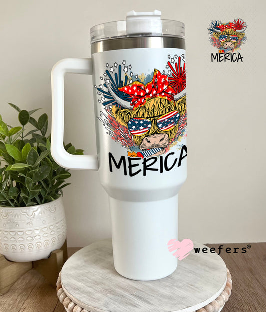 UV DTF Decal - Highlander Merica 40oz Tumbler Weefers
