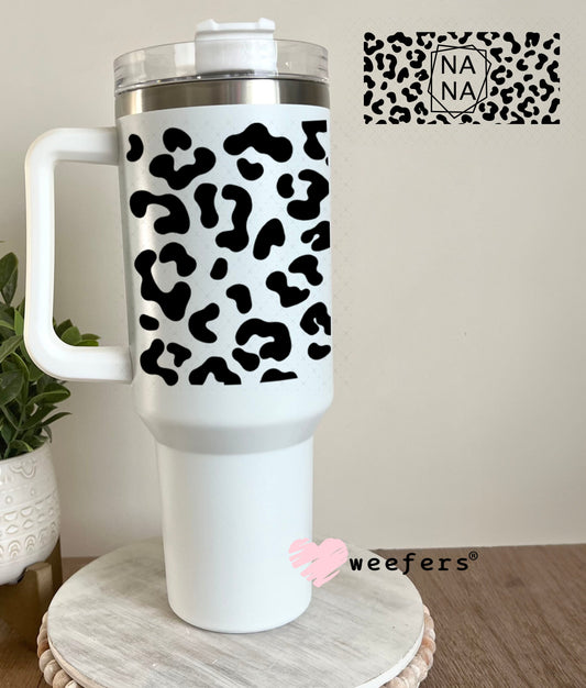 UV DTF Cup Wraps - Nana Black Cheetah 40oz Tumbler Weefers