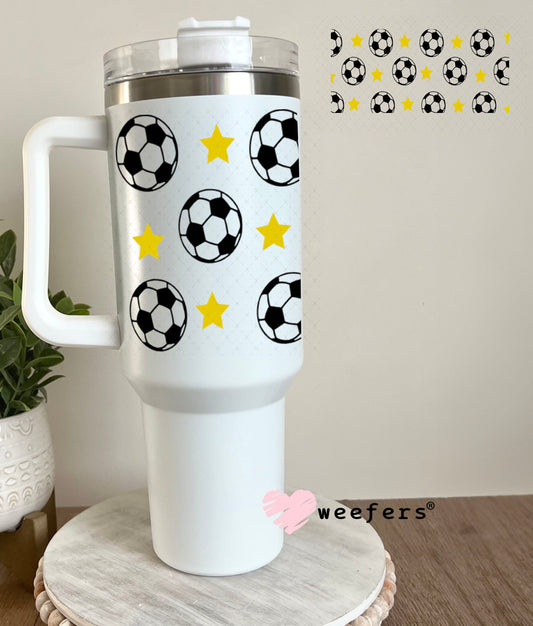 UV DTF Cup Wraps - Soccer Stars 40oz Tumbler Weefers