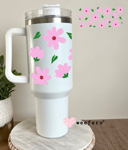 UV DTF Cup Wraps - Purple Flowers 40oz Tumbler Weefers