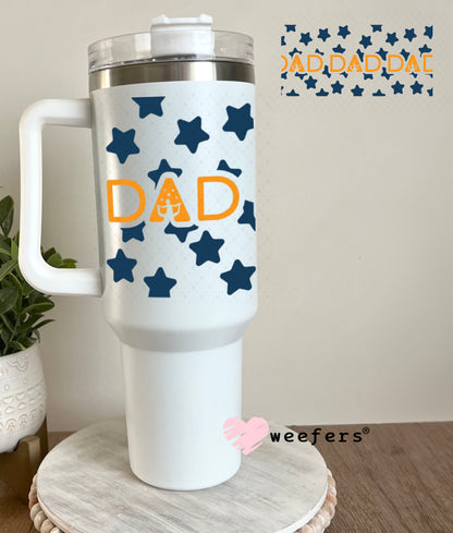 UV DTF Cup Wrap – USA Red White Blue Bows 40oz Tumbler Cup Wrap Weefers