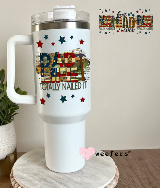 UV DTF Cup Wraps - Best Dad Ever 40oz Tumbler Weefers