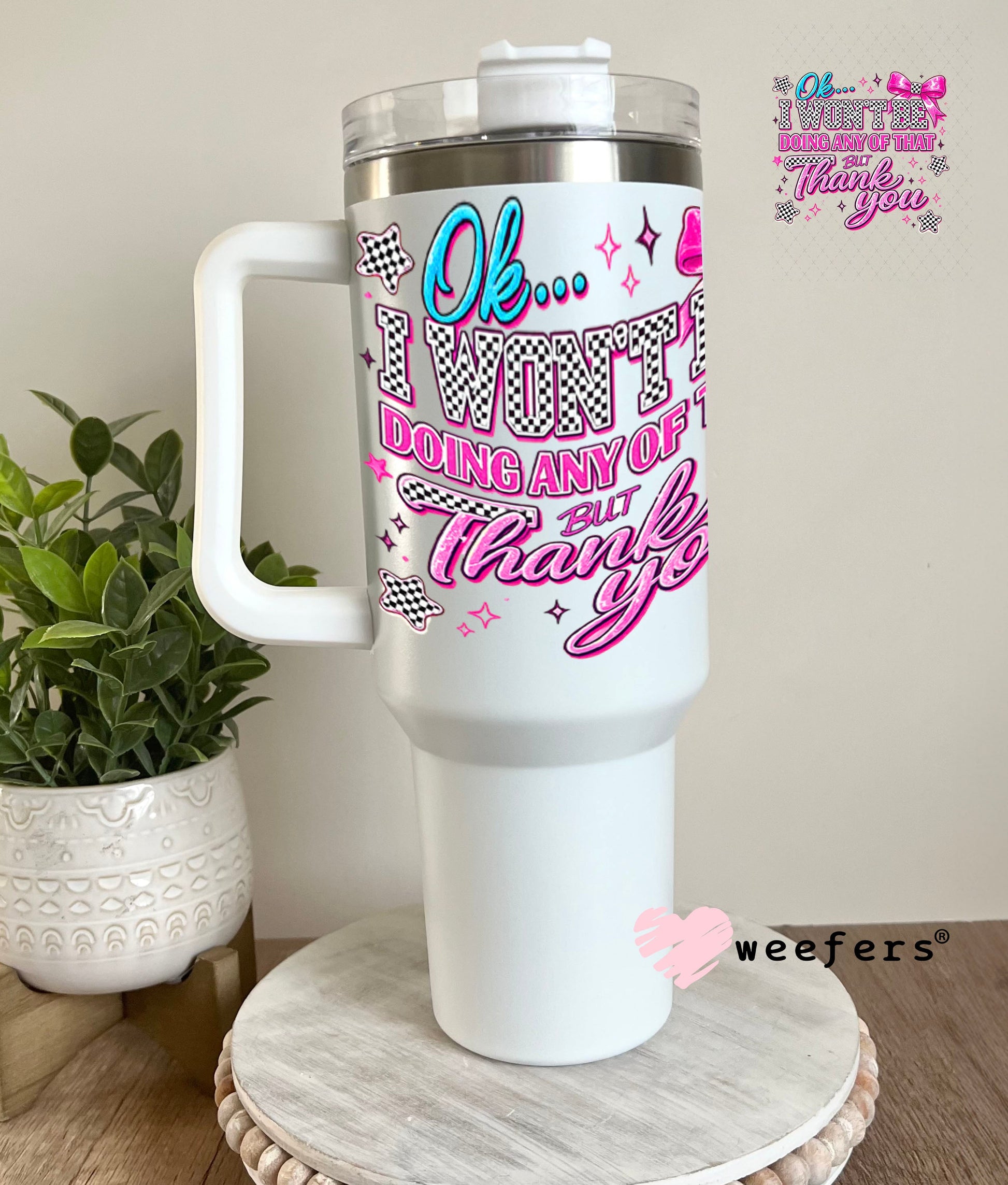UV DTF Decal - Later Gator 40oz Tumbler Decal Weefers