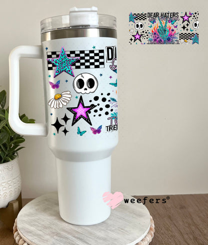 UV DTF Cup Wrap – USA Red White Blue Bows 40oz Tumbler Cup Wrap Weefers