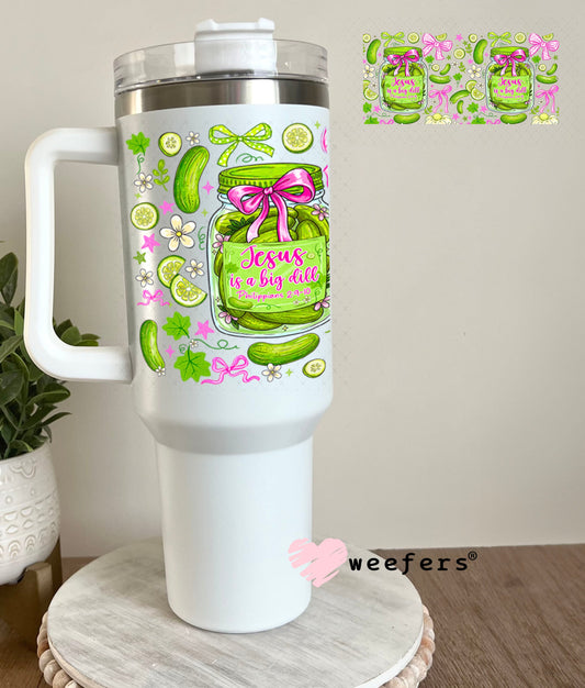 UV DTF Cup Wraps - Jesus is a big Deal 40oz Tumbler Weefers