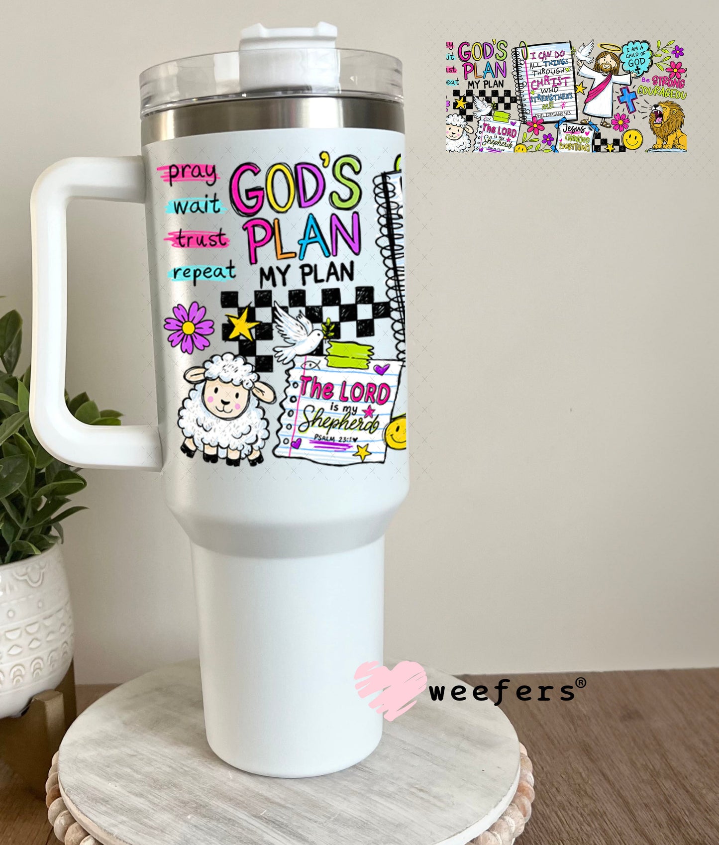 UV DTF Cup Wrap – USA Red White Blue Bows 40oz Tumbler Cup Wrap Weefers