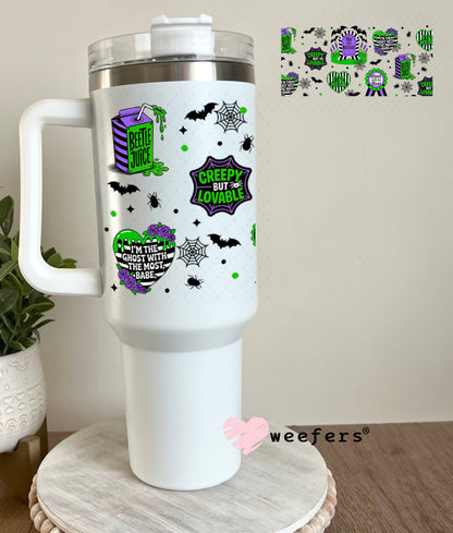 UV DTF Cup Wrap – USA Red White Blue Bows 40oz Tumbler Cup Wrap Weefers