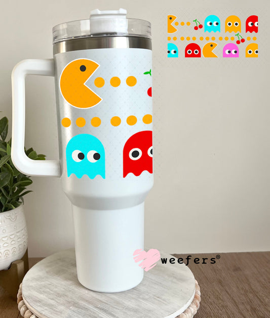 UV DTF Cup Wraps - Pac Man 40oz Tumbler Weefers