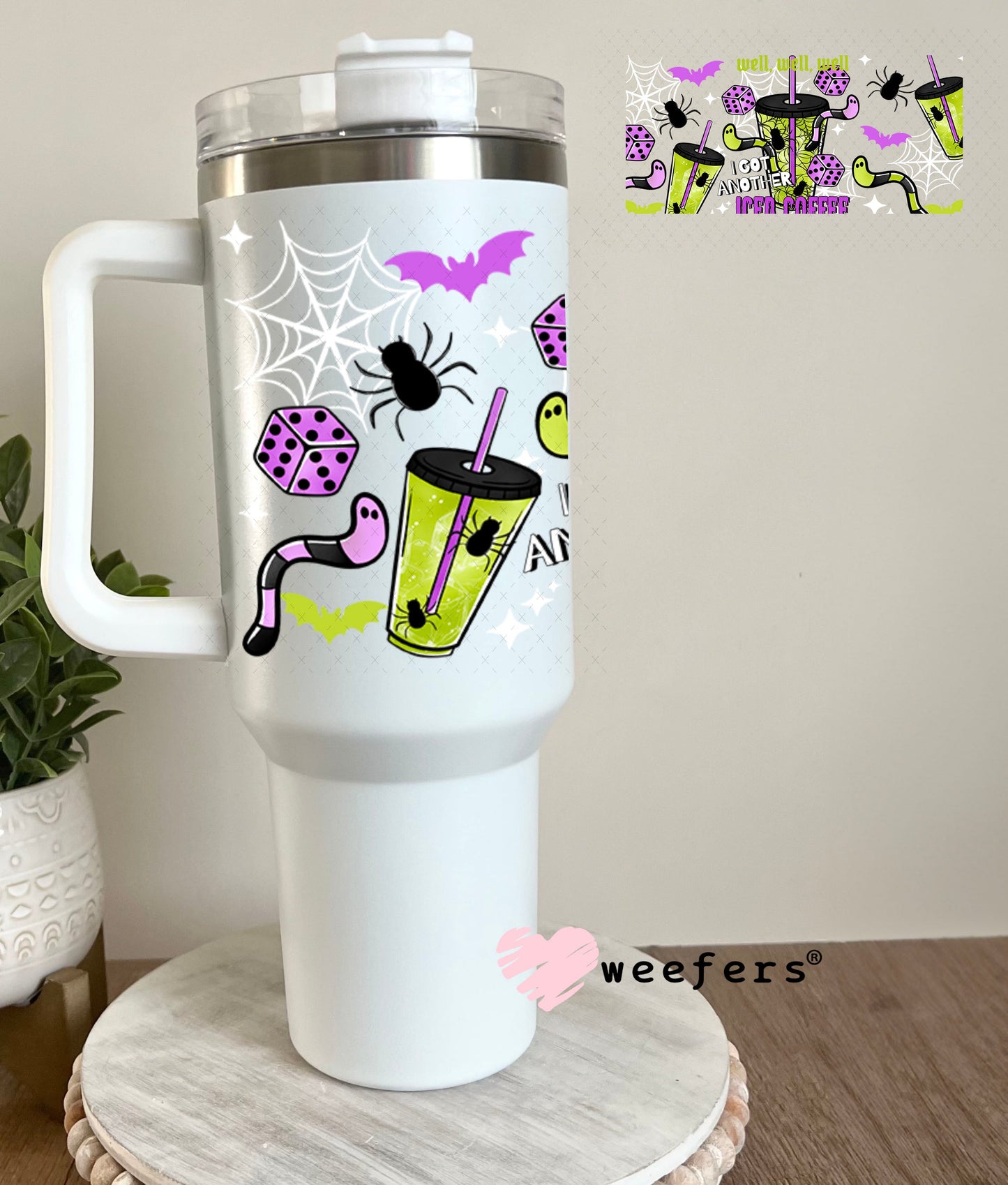 UV DTF Cup Wrap – USA Red White Blue Bows 40oz Tumbler Cup Wrap Weefers