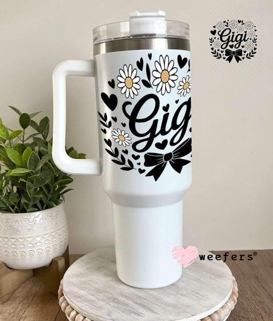 UV DTF Decal - Gigi Black Bow 40oz Tumbler Weefers
