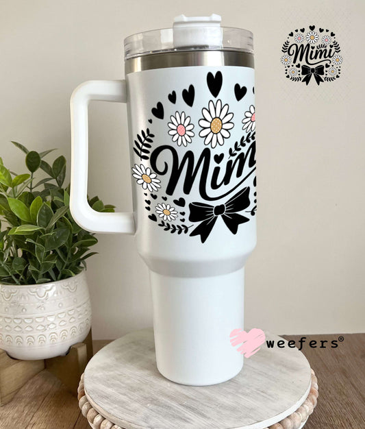 UV DTF Decal - Mimi Black Bow 40oz Tumbler Weefers