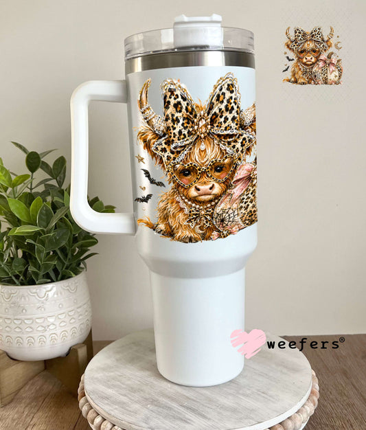 UV DTF Decal - Bougie Leopard Fall Cow 40oz Tumbler Weefers